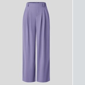 Halara Flex™ High Waisted Wide Leg Waffle Pants | Mellow PURPLE| LARGE